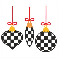 Retro Christmas Ornaments 