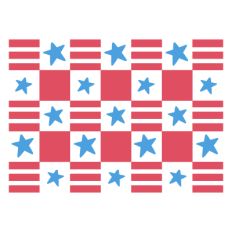 Checkerboard Stars and Stripes