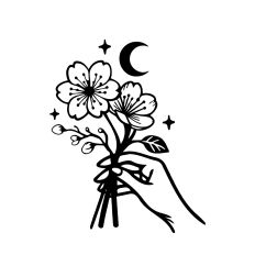 Hand Holding Flowers