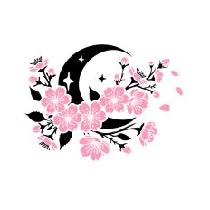Crescent Moon Cherry Blossom