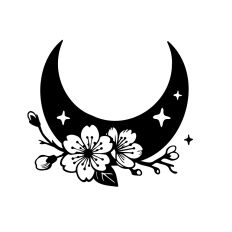 Crescent Moon Cherry Blossom