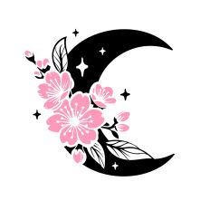 Crescent Moon Cherry Blossom