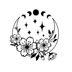 Crescent Moon Cherry Blossom