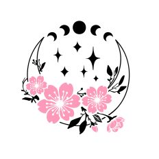 Crescent Moon Cherry Blossom