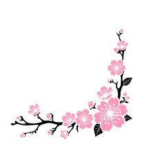 Pink Cherry Blossom Corner