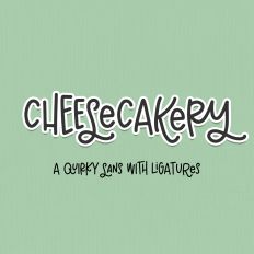 Cheesecakery Sans - Quirky Font with Ligatures
