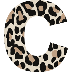 Cheetah Letter C