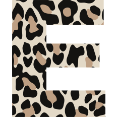 Cheetah Letter E
