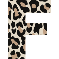 Cheetah Letter F