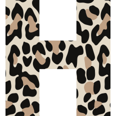 Cheetah Letter H