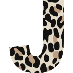 Cheetah Letter J