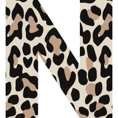 Cheetah Letter N