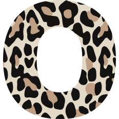 Cheetah Letter O
