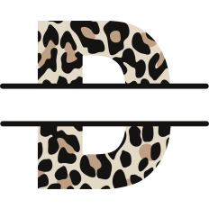 Cheetah D Monogram