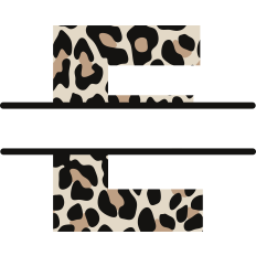 Cheetah E Monogram