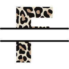 Cheetah F Monogram