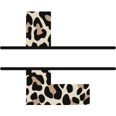 Cheetah L Monogram