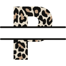 Cheetah P Monogram