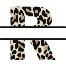 Cheetah R Monogram