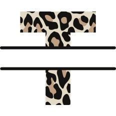 Cheetah T Monogram