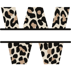 Cheetah W Monogram