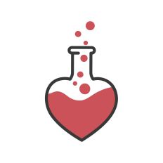 Chemistry love test tube - Silhouette Cutting File
