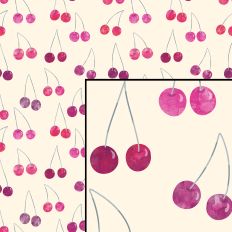 Cherry Pattern Cream