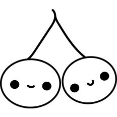 Cherries Lineart