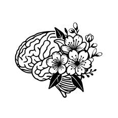 Floral Brain Cherry Blossoms