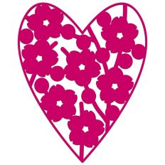 Cherry Blossom Sakura Flower Heart