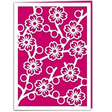 Cherry Blossom Sakura Branches Greetings Card