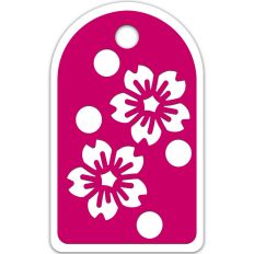 Sakura Cherry Blossom Flower Floral Layered Gift Tag