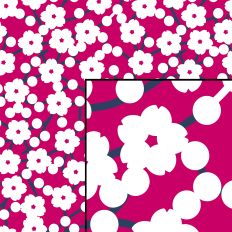 Sakura Cherry Blossom Seamless Pattern Pink and White