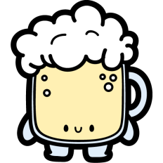 chibi beer glass
