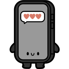kawaii phone with love chat