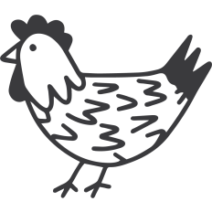 Chick with Solid Tail