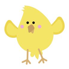 Baby Chick Excited for Easter - for Silhouette Design Studio
