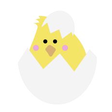 Hatching Baby Chick for Easter Crafting - for Silhouette Studio
