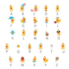 Chicken Nuggets Full Color Font