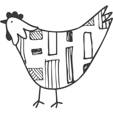 Chicken with Rectangle Pattern