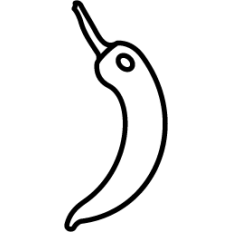 Chilli Pepper Outline