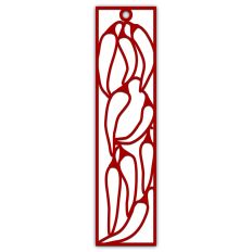 Chili Pepper Border Bookmark