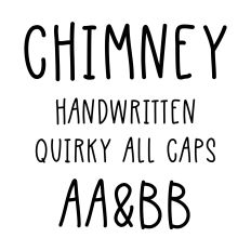 Chimney handwritten font