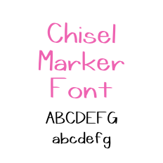 Chisel Marker Font