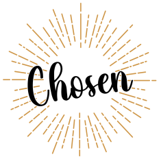 Chosen Word Art Decal | Christian Iron-On SVG | Faith T-Shirt Design