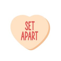 Christian Conversation Heart - Set Apart - for Silhouette Studio