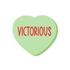 Christian Conversation Heart - Victorious - Die Cut File
