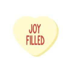 Christian Conversation Heart - Joy Filled - Valentine's Day