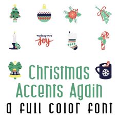 Christmas Accenets Again Full Color Font