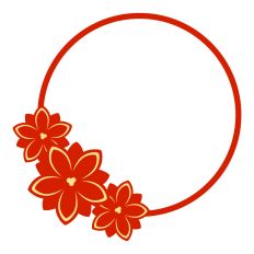 Christmas wreath with Poinsettia